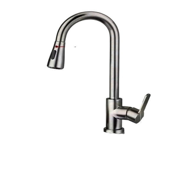 360° Rotating Splash Proof Sink Taps, 2-Mode Handle Pull Cold Stainless Steel Kitchen Faucets And Hot Mixer One-k Water Sto