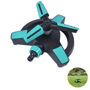 360  Rotating Sprinkler for Yard, Auto-Rotate Garden Sprinkler with Adjustable Nozzles, 6.5-32.8 ft Sprinkling Diameter, Hydro-Powered for Large Area Coverage
