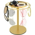 thumbnail image 1 of 360° Rotating Sunglass Organizer Storage - Metal Glasses Holder Stand with Tray for Desk, Dresser, Tabletop, Nightstand & Home Decor Accessories B, 1 of 9