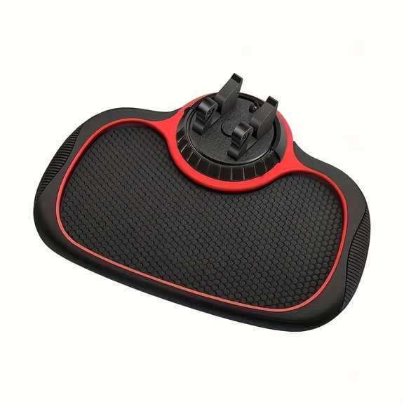 360 Rotating Swan-Shaped Car Anti-Slip Pad with Phone Holder, Dashboard Navigation Mounting Mat
