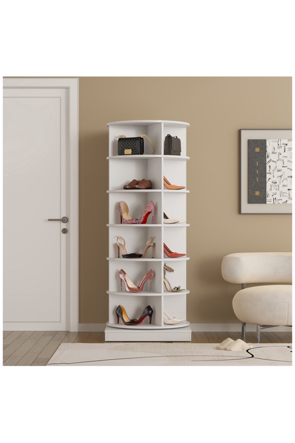 360 Rotating shoe cabinet 6 layers