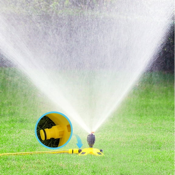 360° Rotation Auto Irrigation System Garden Lawn Sprinkler Patio, Adjustable at Will for Outdoor Grass Garden Yard Lawns, Easy Hose Connection