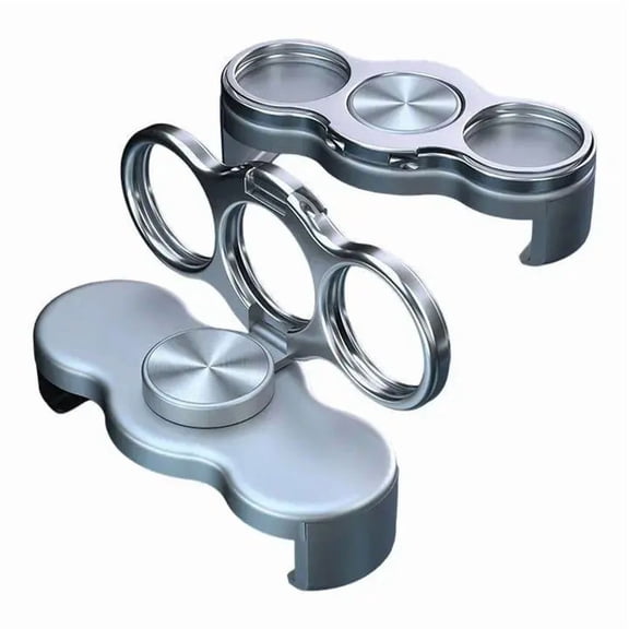 360 Rotation Finger Ring Stand for Phone Dual Loop Folding Mobile Holder Desktop Clip Lazy Bracket