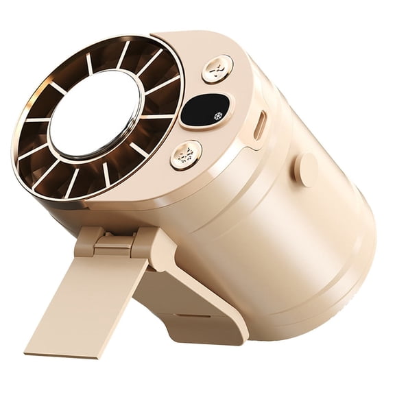 360° Rotation Portable Mini Cooling System for Auto Vehicle,Usb Rechargeable Adjustable Speeds Clip On Fan for Car,Portable Ac for Car,Car Window Air Conditioner(Beige)