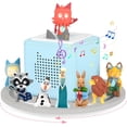 thumbnail image 1 of 360° Round Turntable for Tonies Box Organizer Storage Shelf Wall Mounted, Magnetic Floating Shelves for Toniebox Generation 1 & 2 Player Tonies Figures, Display Collection 10~20 Characters (Gray), 1 of 8