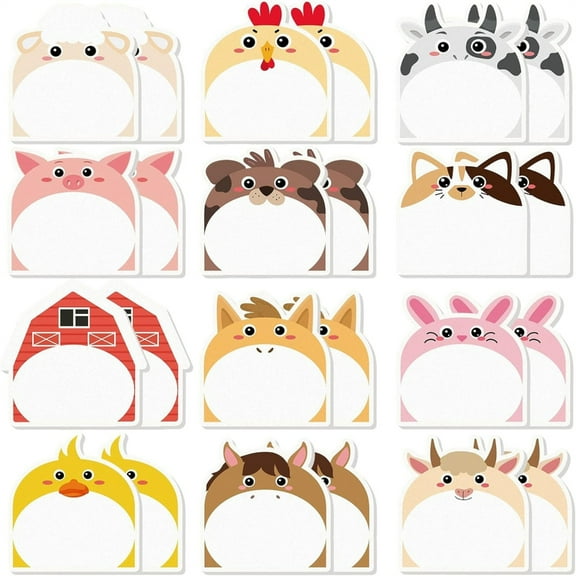 360 Sheets Cartoon Notes Paper Portable Note Memo Pad Adhesive Note Paper Reminder on Notebook Journal Planner Calender
