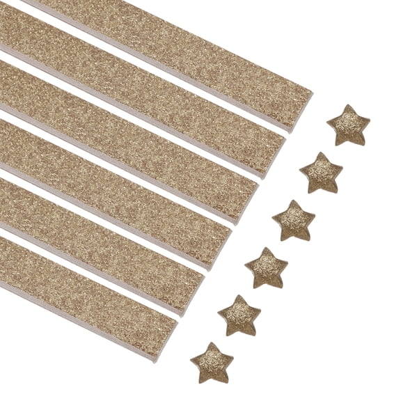 360 Sheets Origami Paper Glitter Stars Papers Dark Brown Fold Paper,0.4 x 9.5"