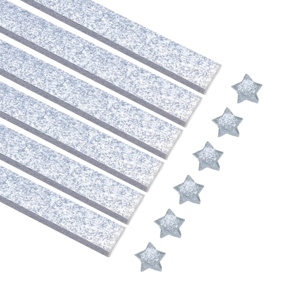 360 Sheets Origami Paper Glitter Stars Papers Light Blue Fold Paper,0.4 x 9.5"