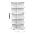 thumbnail image 1 of 360 Shoe Organizer Rotate 5-Tier Vertical White Shoe Rack Shoe Organizer Tower Shoe Carousel Round Shoe Rack for Closet Entryway Corner Garage smart, 1 of 9