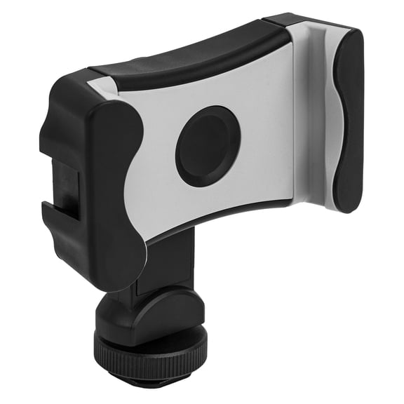 360 Smartohone Clip with Cold Shoe Mount Stand 1/4 Tripod Stand Multifunction Phone Holder for Vlog Portable