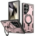 thumbnail image 1 of 360° Spin Magnetic Kickstand for Samsung Galaxy S25 Ultra Case, [Compatible with MagSafe] [Sturdy & Versatile Stand] Military-Grade Drop Protection Anti-Fingerprint Anti-Scratch, Rosegold, 1 of 6