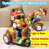 360° Spin Stunt Motorcycle Toy with LED Lights & Music | Electric Toy for Boys Ages 3-8, Kids Gifts | Toddler Toys | Xuniizn