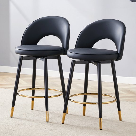 360° Spinning - Reduce Physical Strain - Dining Table - Waterproof and Supportive Bar Chair Set