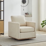 360° Swivel Accent Chair Chenille Arm Chair Upholstered Single Sofa ...