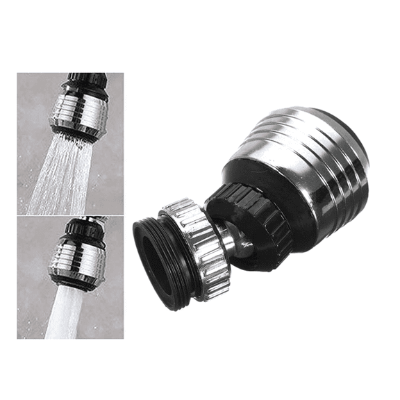360° Swivel Faucet Aerator - Water Saving Tap Nozzle Dual Spray Stream - Kitchen Sink Rotating Diffuser - 1/2/3 Pack (1PC)
