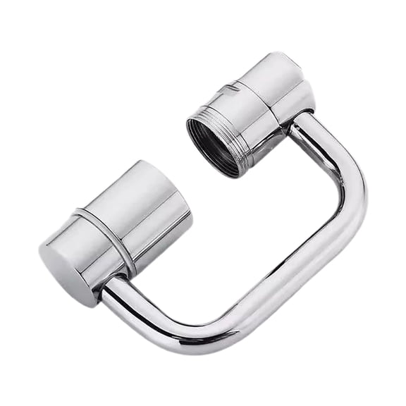360° Swivel Faucet Extender, Brass Sink Faucet Aerator Extension with Adjustable Robotic Arm – 2 Spray Modes, Fits 15/16” & 55/64” Threads for Kitchen & Bathroom (1pcs)