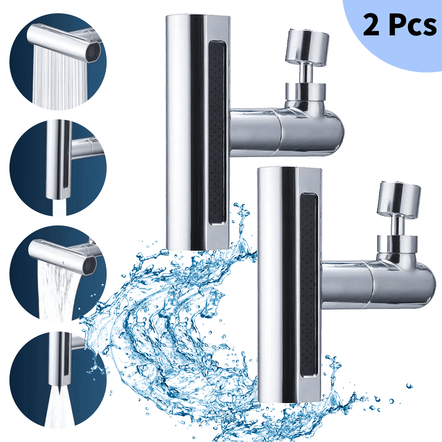 360° Swivel Faucet Extender,Sink Water Faucet Aerator Extension in ...