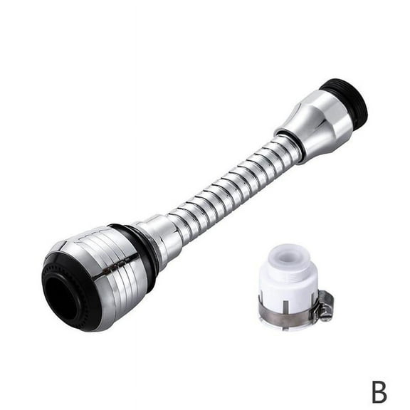 360° Swivel Flexible Hose Water Tap Sink Faucet Filter Extension Nozzle Sprayer