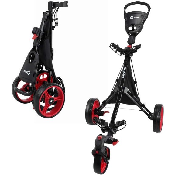 360 Swivel Front Wheel Cart with Adjustable Handle & Storage Solutions