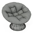 thumbnail image 1 of 360⁰ Swivel Rattan Wicker Accent Chair, Indoor Outdoor Waterproof Round Reading Leisure Chair, 1 of 9