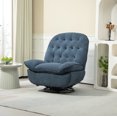 thumbnail image 2 of 360° Swivel Recliner Chair - Glider Rocker With Footrest & Lumbar Support 2 of 14