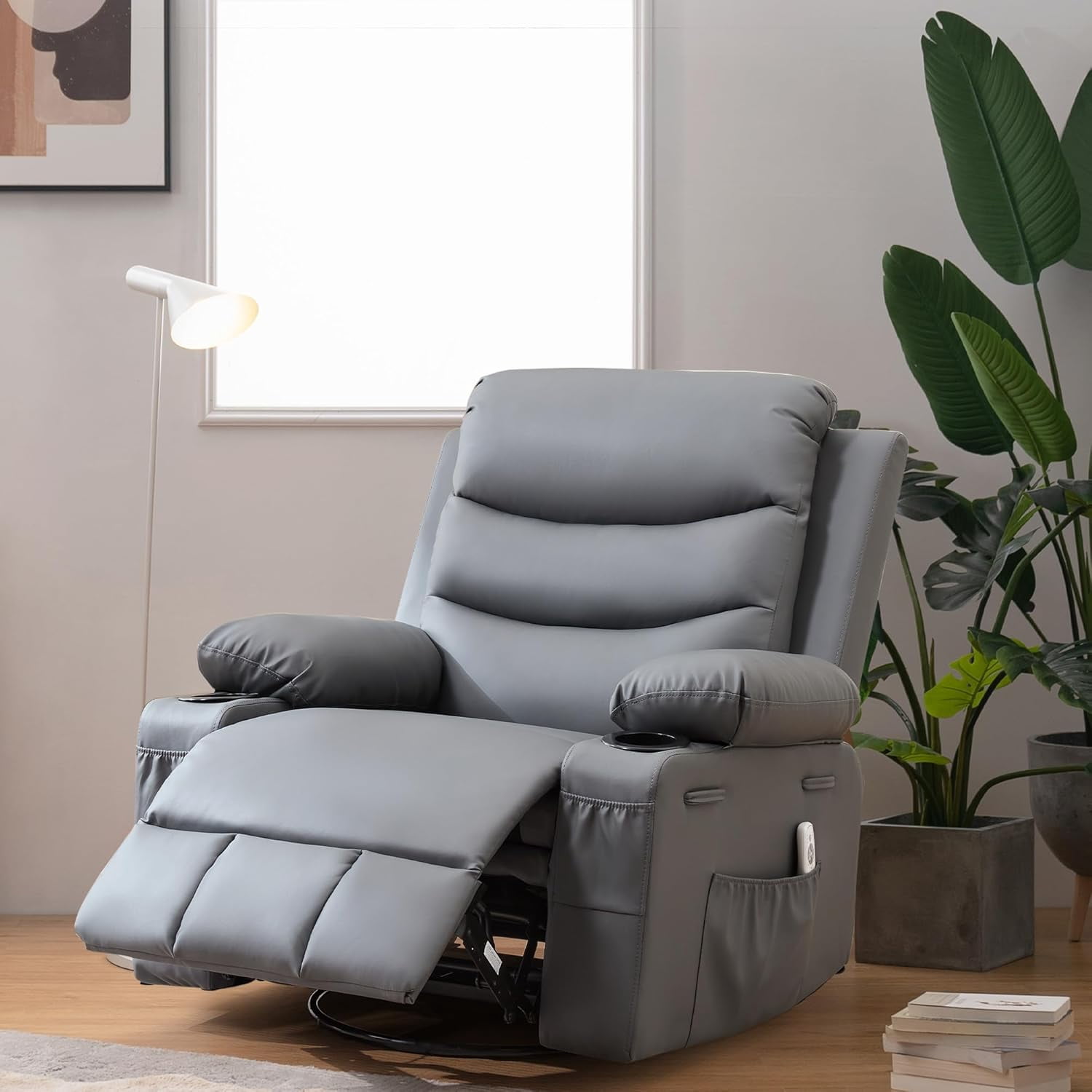 Small Space Rocker 360 Swivel Rocker Chair Small Rocking Recliner for Small Spaces ...
