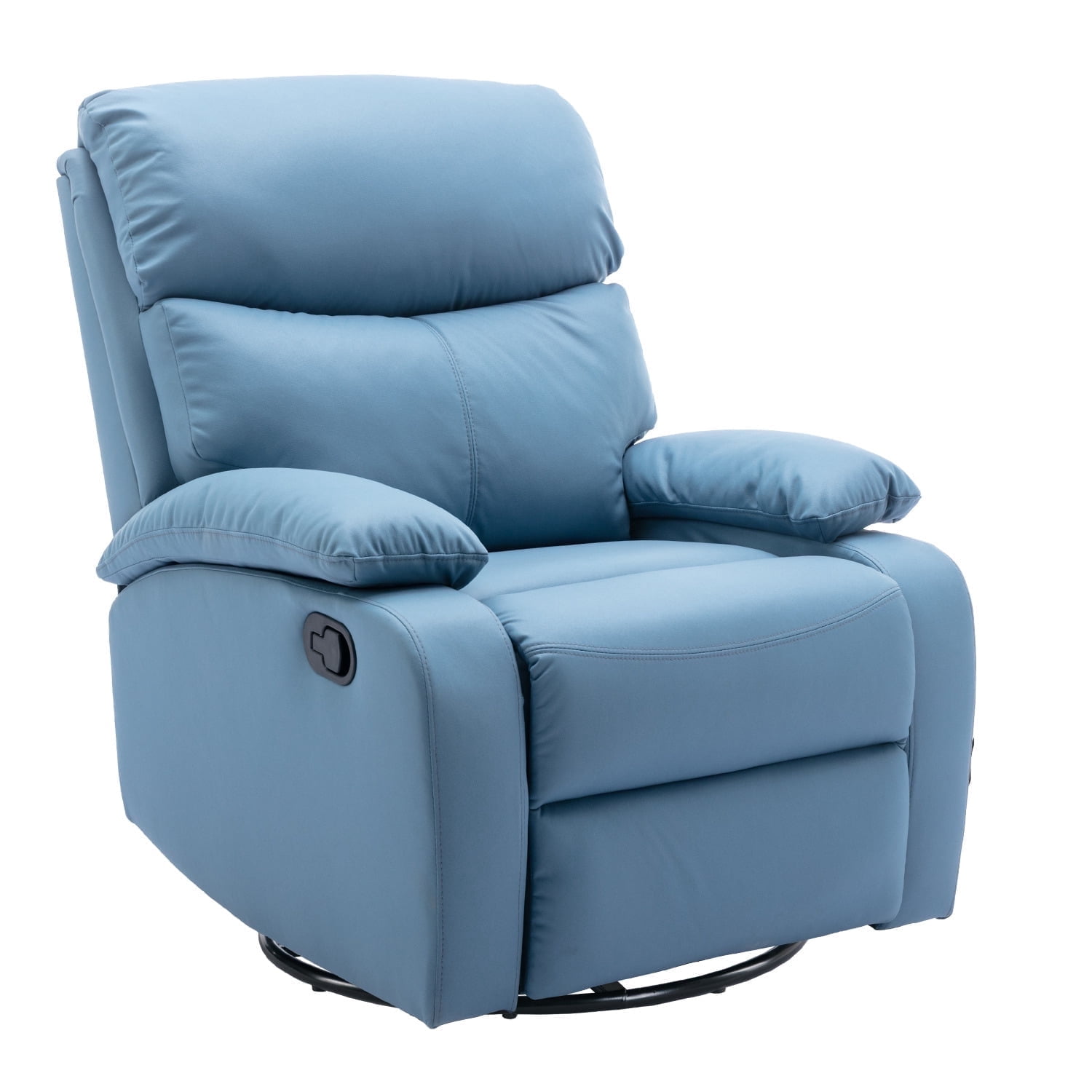 Manuel Rocking Chair 360°Swivel Rocker Recliner Chair with Adjustable Backrest&Footrest ...