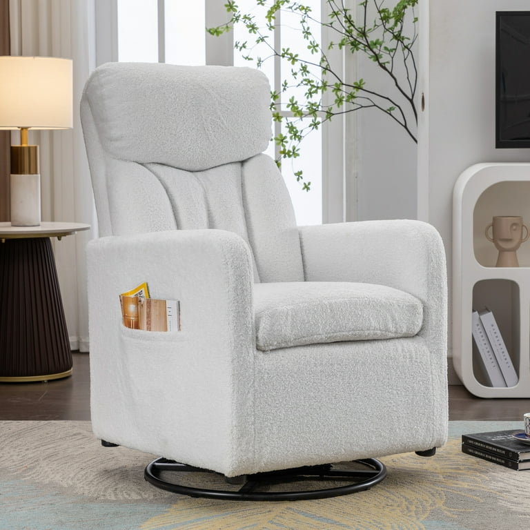 Linen glider chair best sale