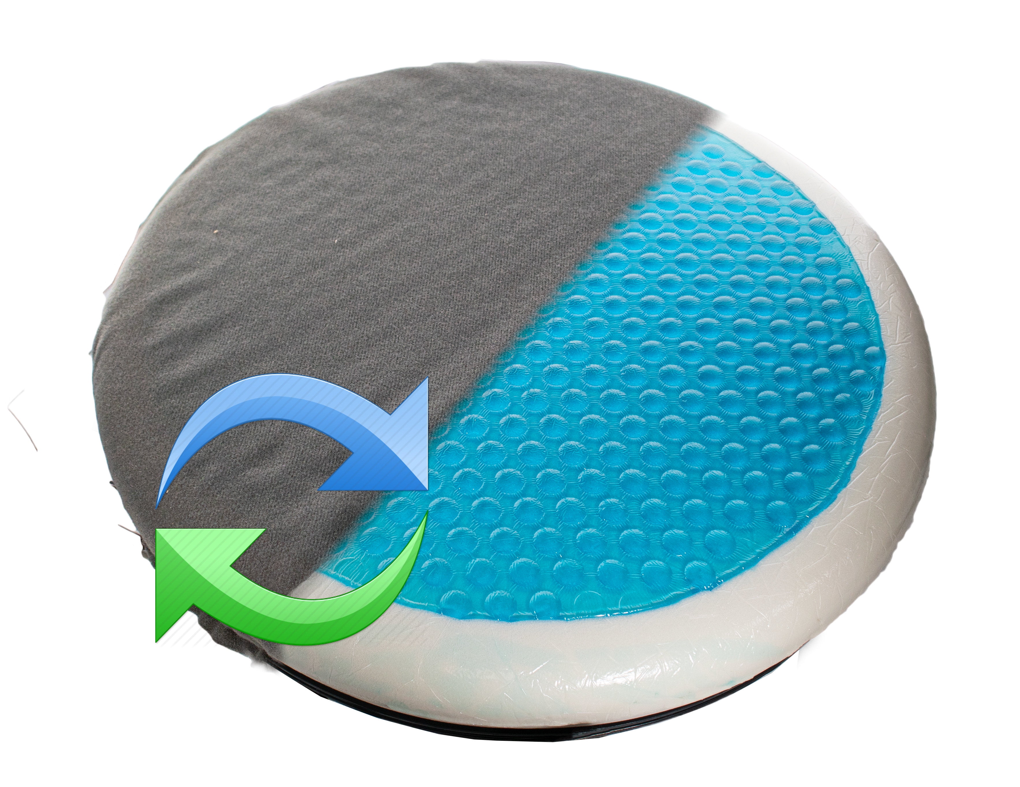 360 Swivel Rotating Seat Cushion - Gel Infused Memory Foam, 360