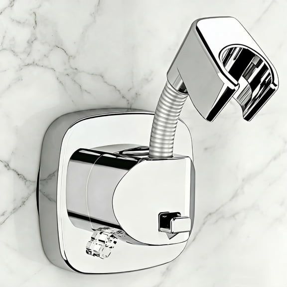 360° Swivel Shower Head Holder with Strong Suction Cup, Adjustable No Drill | Tool-free install in seconds, bathroom wall mount handheld shower bracket, removable, waterproof