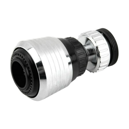 360° Swivel Sink Faucet Aerator Bubbler,for Kitchen and Bathroom Taps, Splash-Free Nozzle Adapter,Kitchen Faucet Sprayer, Bathroom Faucet Aerator, Directional Setting Faucet Tip(Silver)