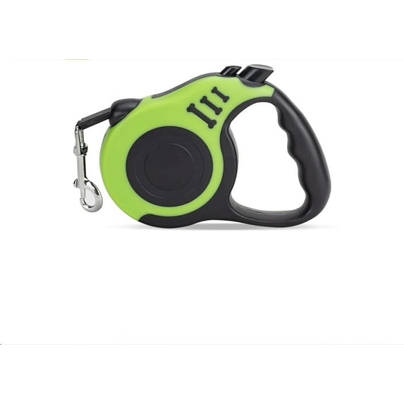 360° Tangle-Free Retractable Automatic Dog Leash | 16 ft Strong Nylon Tape | One-Handed Brake,Pause,Lock (Red,Large)