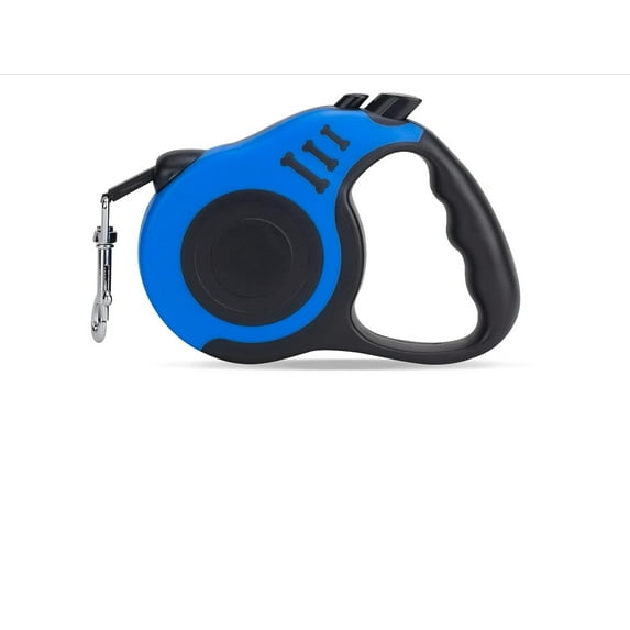 360° Tangle-Free Retractable Automatic Dog Leash | 16 ft Strong Nylon Tape | One-Handed Brake,Pause,Lock (Red,Large)