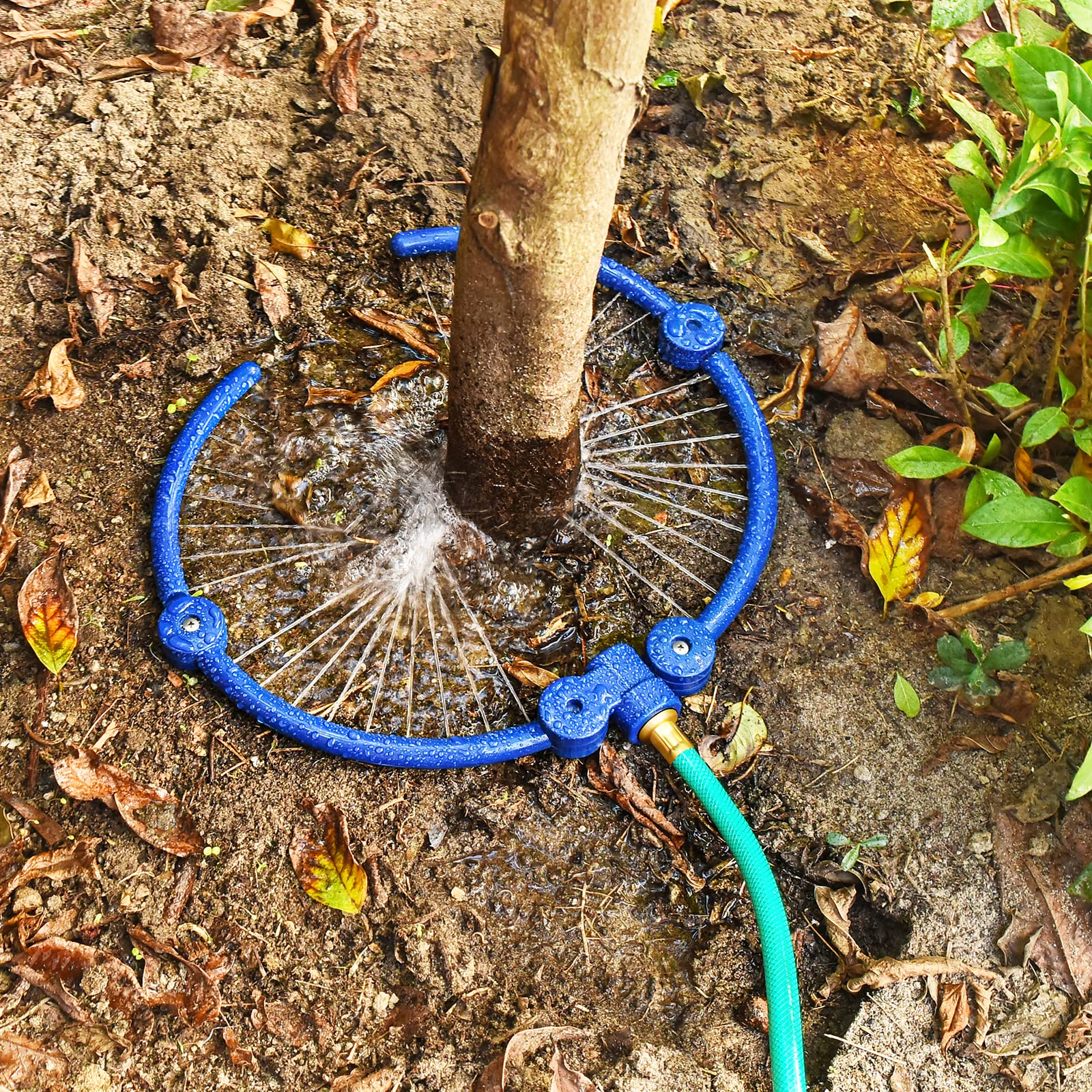360°Tree Water System Tree Watering Ring Circle Sprinkler and Irrigation System Targeted Water