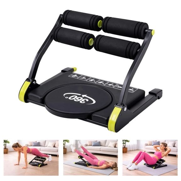 360 Twisting Ab Workout Machine, Adjustable Resistance Core Trainer for Home Gym Full Body Exercise