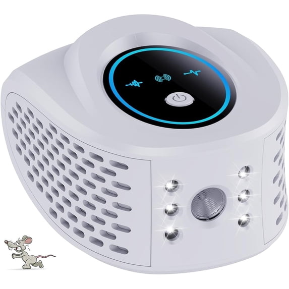 360° Ultrasonic Pest Repeller, 4 in 1 Rodent Repellent with 6 Strobe ...