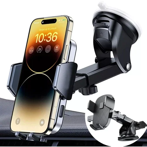 360 Universal Car Mount Holder Stand Windshield Dashboard For Mobile Phone Gps