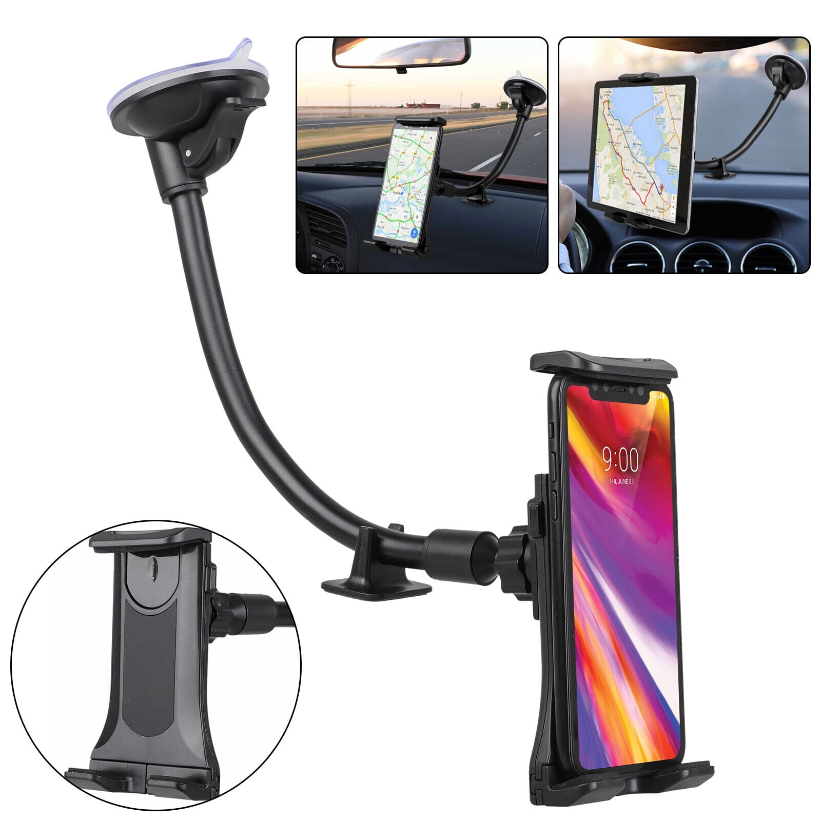 360° Universal Car Windshield Holder Desktop Mount for Cellphone Tablet