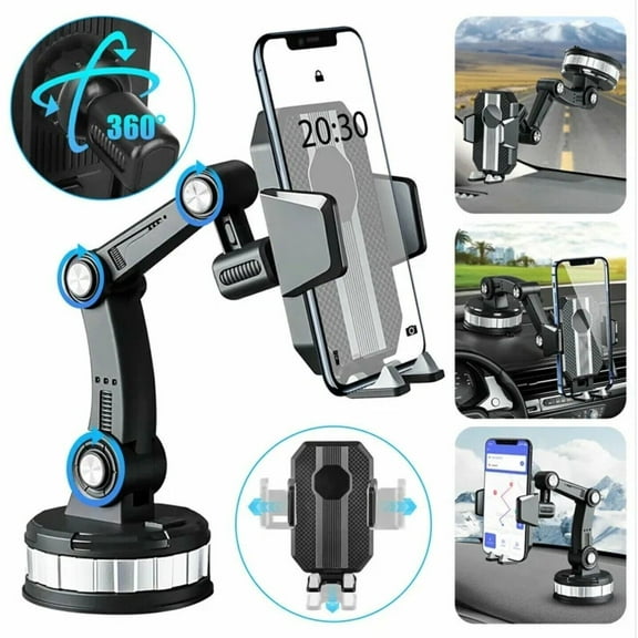 360 Universal Dashboard Car Truck Dash Mount Phone Holder Suction Cup Bracket Car GPS Truck Plastic