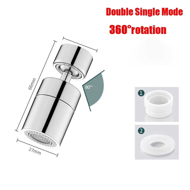 360 ° Universal Kitchen Faucet Anti-splash Aerator Bathroom Tap Rotatable Faucet 2 Mode Tap Nozzle Bubbler Kitchen Sink Faucet
