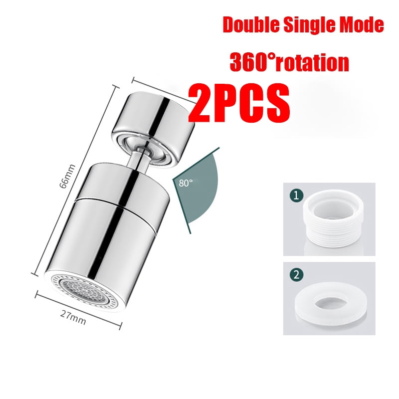 360 ° Universal Kitchen Faucet Anti-splash Aerator Bathroom Tap Rotatable Faucet 2 Mode Tap Nozzle Bubbler Kitchen Sink Faucet