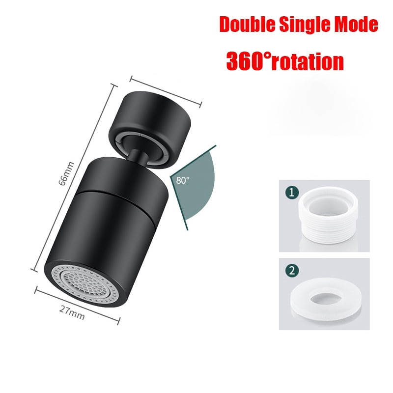 360 ° Universal Kitchen Faucet Anti-splash Aerator Bathroom Tap Rotatable Faucet 2 Mode Tap Nozzle Bubbler Kitchen Sink Faucet