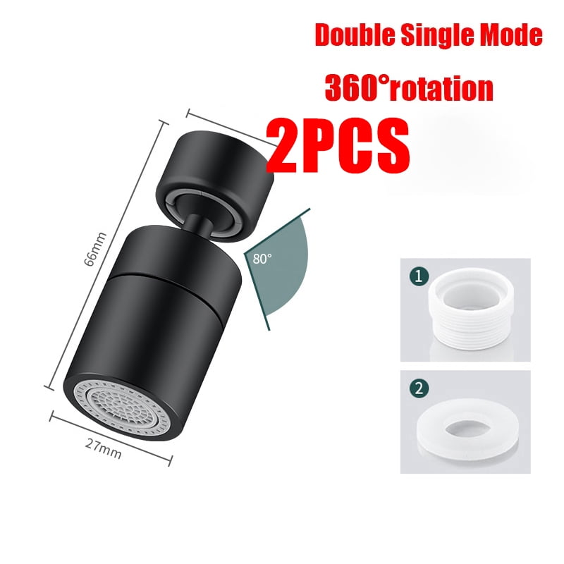 360 ° Universal Kitchen Faucet Anti-splash Aerator Bathroom Tap Rotatable Faucet 2 Mode Tap Nozzle Bubbler Kitchen Sink Faucet