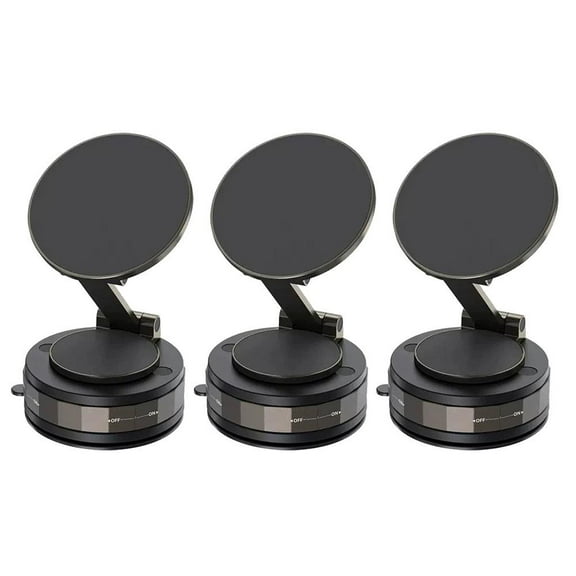 360 Vacuum Magnetic Car Phone Holder - Suction Cup Car Mount Stable Display'