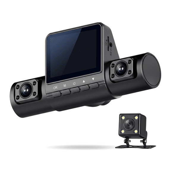 360 View 4 Channel Dash Cam Front Rear Left Right for Cars, WiFi Dash Camera with Included 32GB Card, 1080P Recording, Night Vision, G-Sensor, Loop Recording, Parking Monitor
