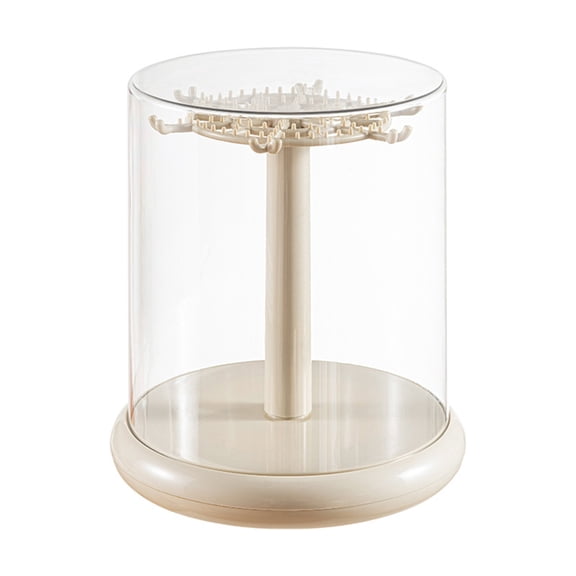 360 View Transparent Showcase With Rotating Base For Home Store Display ABS PET Construction Storage Stand