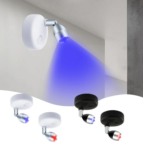 360° Wall Light Set | 2 Pack Wireless RGB Mood Lamp with Remote & Press Control - 13 Color Modes, 3 Lighting Settings, Timer, Battery Powered, for Indoor Decor, Emergency, Room, Hallway, Easy