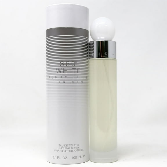 Perry Ellis 360 White for Men Eau De Toilette 3.4oz / 100ml Spray Bottle