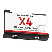 360 X4 Battery1 Packs for Insta360 X4 Camera-2600mAh