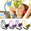 360-degree rotating hanging neck-mounted mobile tablet stand, suitable for lying down to watch TV or sunbathing,Yellow